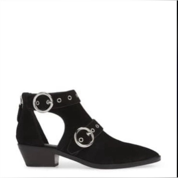 New Sam Edelman Whitney black leather pointed toe flats, sz 8.5. Orig $140+ - Picture 10 of 12